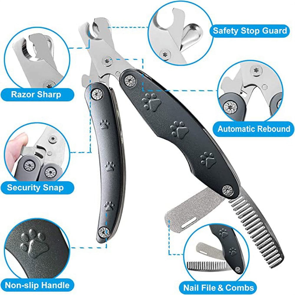 KIKETECH 3-in-1 Dog Nail Grinder|Cat Claw Clippers|Pet Paw Trimmers Kit,  Rechargable LED Light Pet Grooming Kit for Small and Medium Dogs Cats  Rabbits, Adjustable Speeds,Super Quiet : Amazon.in: Pet Supplies
